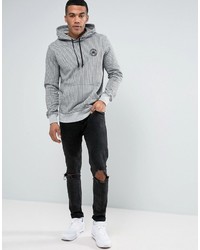 Converse Micro Dot Pull Over Hoodie In Gray 10003601 A01