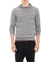 Theory Mlange Knit Pullover Hoodie
