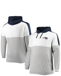 PROFILE Navyheathered Gray New England Patriots Big Tall Team Logo Pullover Hoodie At Nordstrom