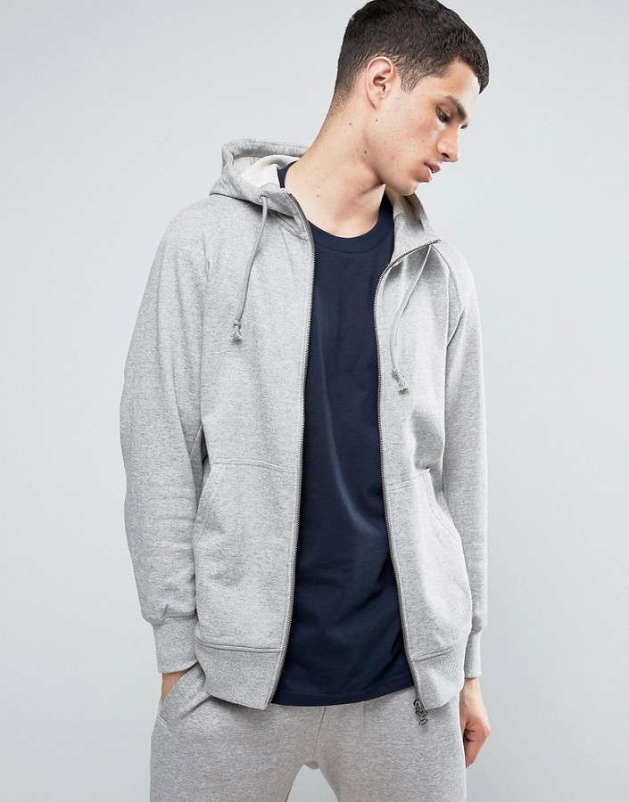 grey adidas zip up hoodie