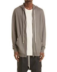 Rick Owens Oversize Cashmere Zip Hoodie In Dust At Nordstrom