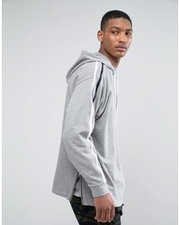Asos Oversized Hoodie With Piping Side Zips