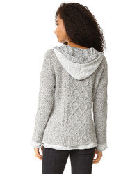 Generation Love Phoebe Cable Knit Hoodie