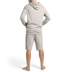 Hanro Raul Hooded Pullover Sweatshirt Light Gray