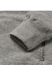 Polo Ralph Lauren Ribbed Cotton Blend Jersey Zip Up Hoodie