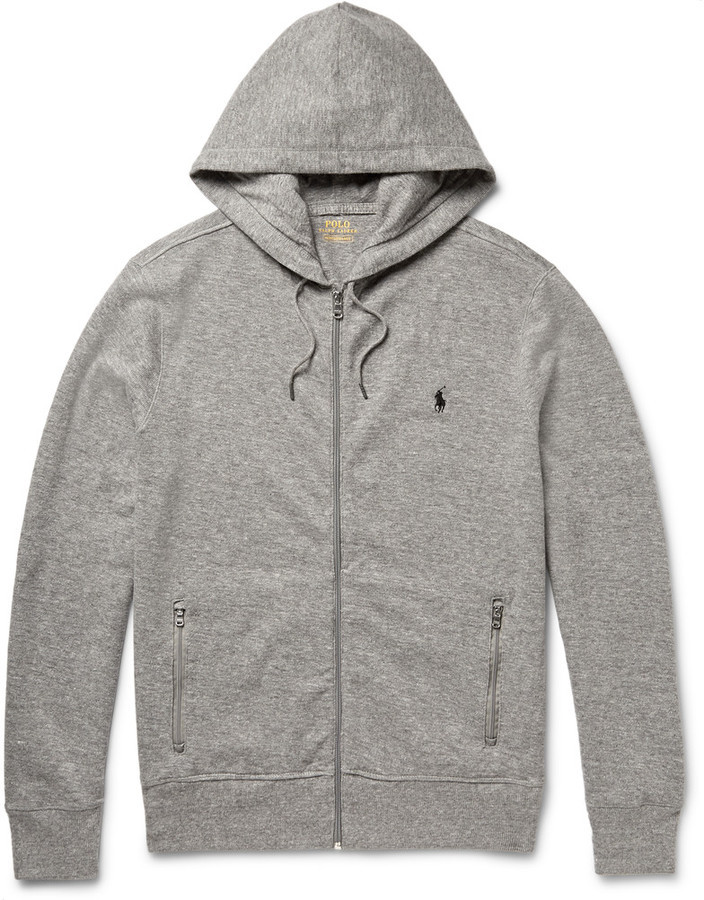 grey polo zip up jacket