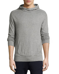 Ralph Lauren Ribbed Modal Pima Cotton Hoodie Gray