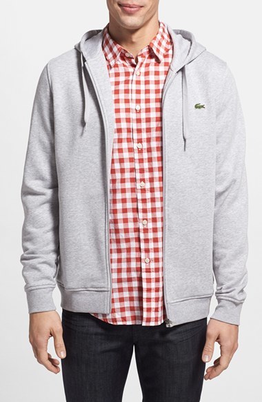 lacoste sport zip hoodie