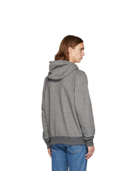 Naked and Famous Denim Ssnese Grey Cotton Hoodie