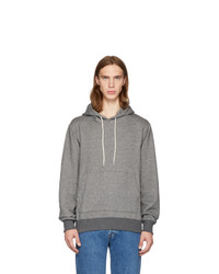 Naked and Famous Denim Ssnese Grey Cotton Hoodie