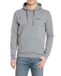 Patagonia Text Logo Uprisal Recycled Cotton Blend Hoodie