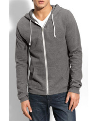 Threads for Thought Trim Fit Heathered Hoodie Heather Grey Small