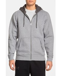 Under Armour Charged Cotton Storm Zip Hoodie True Grey Heather Steel Xx Large