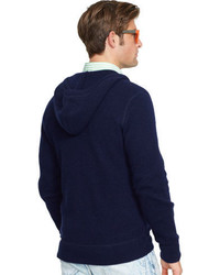 navy cashmere hoodie