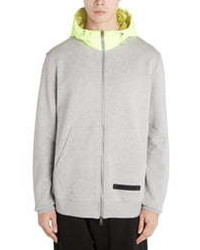 Moncler Zip Front Hooded Sweatshirt