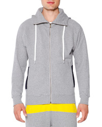 Tomas Maier Zip Up Hooded Sweatshirt Dark Gray