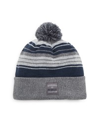 TravisMathew Doggy Paddle Beanie With Pom In Heather Quiet Shade At Nordstrom