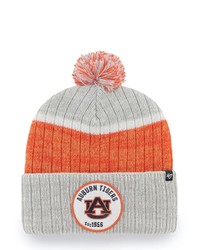 '47 Gray Auburn Tigers Holcomb Cuffed Knit Hat With Pom At Nordstrom