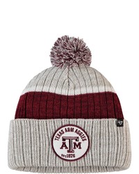 '47 Gray Texas A M Aggies Holcomb Cuffed Knit Hat With Pom At Nordstrom