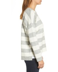 Eileen Fisher Stripe Organic Cotton Blend Top