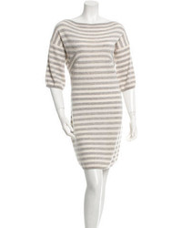 Michael Kors Michl Kors Striped Cashmere Dress