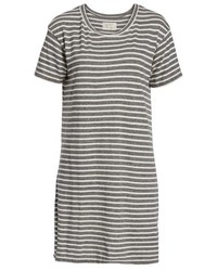 Current/Elliott Stripe Knit T Shirt Dress