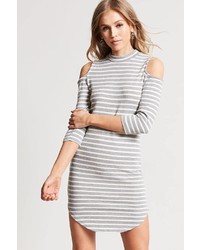 Forever 21 Striped Open Shoulder Dress