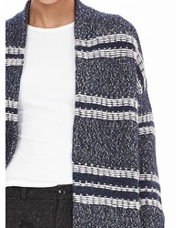 Multi Stripe Sweater Coat