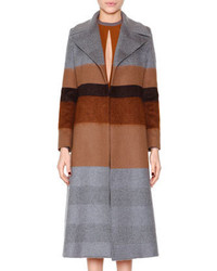 Etro Striped Wool Blend Coat
