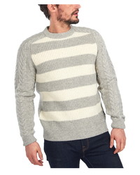 Barbour Elver Cable Knit Wool Crewneck Sweater