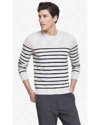 Express Engineered Stripe Crew Neck Sweater