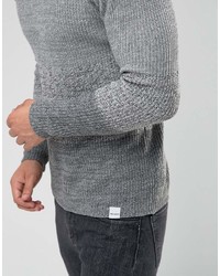ONLY & SONS Knitted Sweater With Mixed Stripe Detail