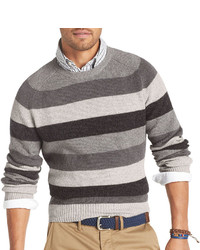Izod Long Sleeve Rugby Stripe Sweater