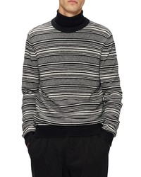Ted Baker London Lowther Textured Stripe Crewneck Sweater