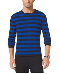 Michael Kors Striped Cotton Crewneck Sweater