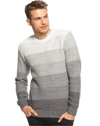 Retrofit Textured Gradient Striped Sweater