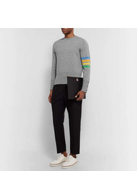 Thom Browne Slim Fit Striped Cashmere Sweater
