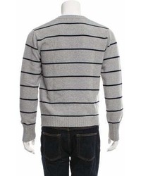 Officine Generale Striped Cashmere Sweater