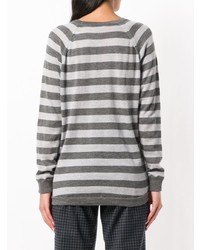 Eleventy Striped Pattern Sweater