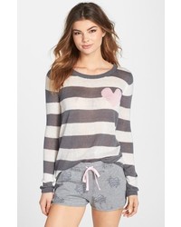 PJ Salvage Sweet Hearts Striped Sweater