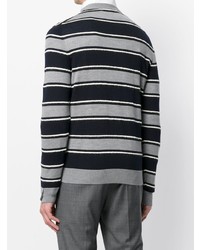 Salvatore Ferragamo Textured Striped Sweater