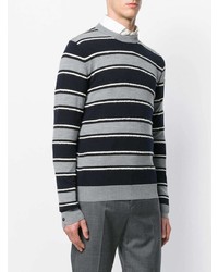 Salvatore Ferragamo Textured Striped Sweater