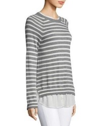 Joie Zaan E Striped Twofer Sweater