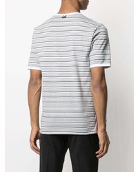 Thom Browne Bar Stripe Short Sleeve Ringer T Shirt