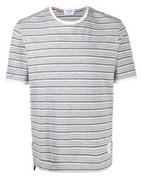 Thom Browne Bar Stripe Short Sleeve Ringer T Shirt