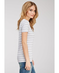 Forever 21 Contemporary Nautical Stripe Jersey Tee