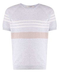 La Fileria For D'aniello Crew Neck Striped Pattern T Shirt