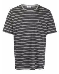 Saint Laurent Crew Neck Striped T Shirt