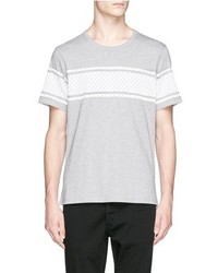 Denham Jeans Denham Bolt Stripe Print Cotton T Shirt