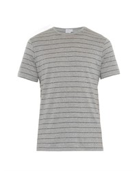 Sunspel Dotted Stripe Jersey T Shirt